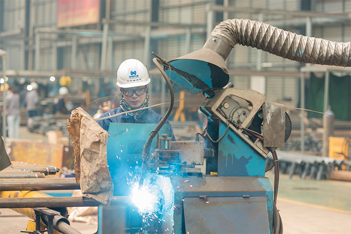 文昌网架自动化焊接