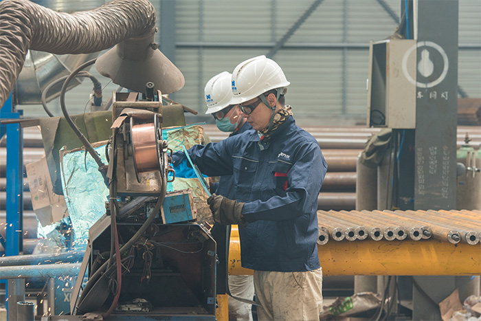 文昌网架自动化焊接